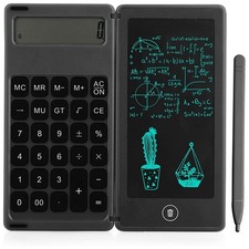 Calculator Notepad 6 Inch LCD Writing Tablet Digital Drawing Pad with4859
