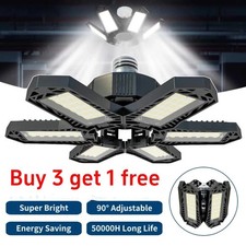 100W LED Garage Lights Deformable 100000lm Bulb LED Ceiling Workshop Lamp 2026