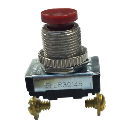 Gardner Bender GSW-23 Electrical Push-Button Switch, OFF - ON (Mom), Red 