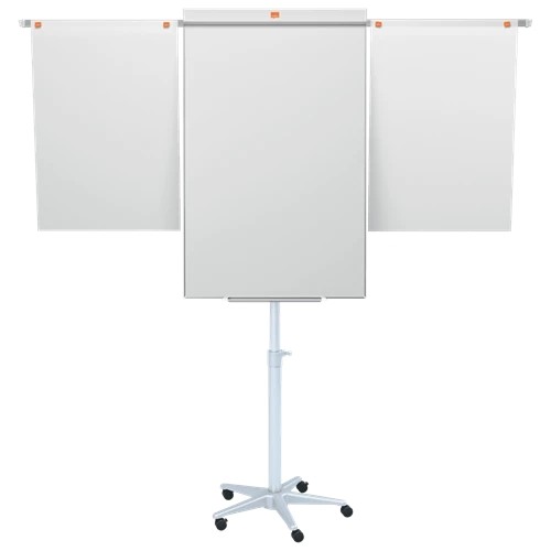 Nobo Impression Pro Mobile Steel Magnetic Whiteboard Easel with Extended Display