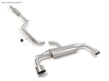 Ragazzon Ø70mm Duplex Komplettanlage ab OPF VW Golf 8 GTI Clubsport je 135x90mm