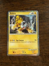 Raikou HGSS Promo HGSS19 Black Star Promo Holo Basic 80 HP Pokémon Card