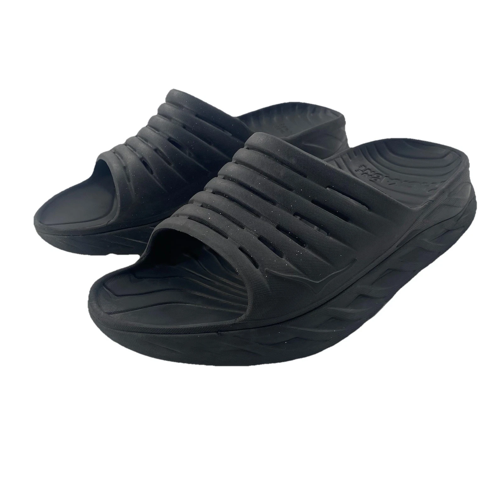 Sandali neri Hoka One One Ora uomo 9 donna 11 slide da recupero ultra comodi