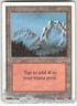 Mountain (B) Unlimited Edition Land Magic: the gathering Damaged