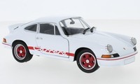 Welly WEL24086W-WHITE - 1/24 / Porsche 911 Carrera RS 2.7, Weiss/Rot, 1973 - Neu