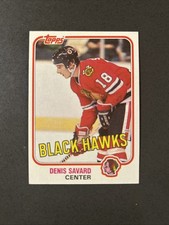 Price Drop - 1981-82 Topps Denis Savard 75 Nr Mint + Rookie Centered HOF