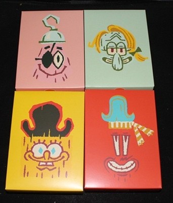 RAR!!! Burger King - SpongeBob Socken - 4 Paar - 2025 - KOMPLETTSATZ - NEU & OVP