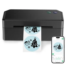 SVANTTO Bluetooth Thermal Label Printer, 4x6 Shipping Label Printer for Small...