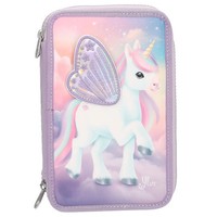 Ylvi 3 Fach Federtasche Mit Appliziertem FlüGel