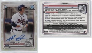 2020 Bowman Chrome Prospects Auto Refractor /499 Bryce Ball #CPA-BBA Auto