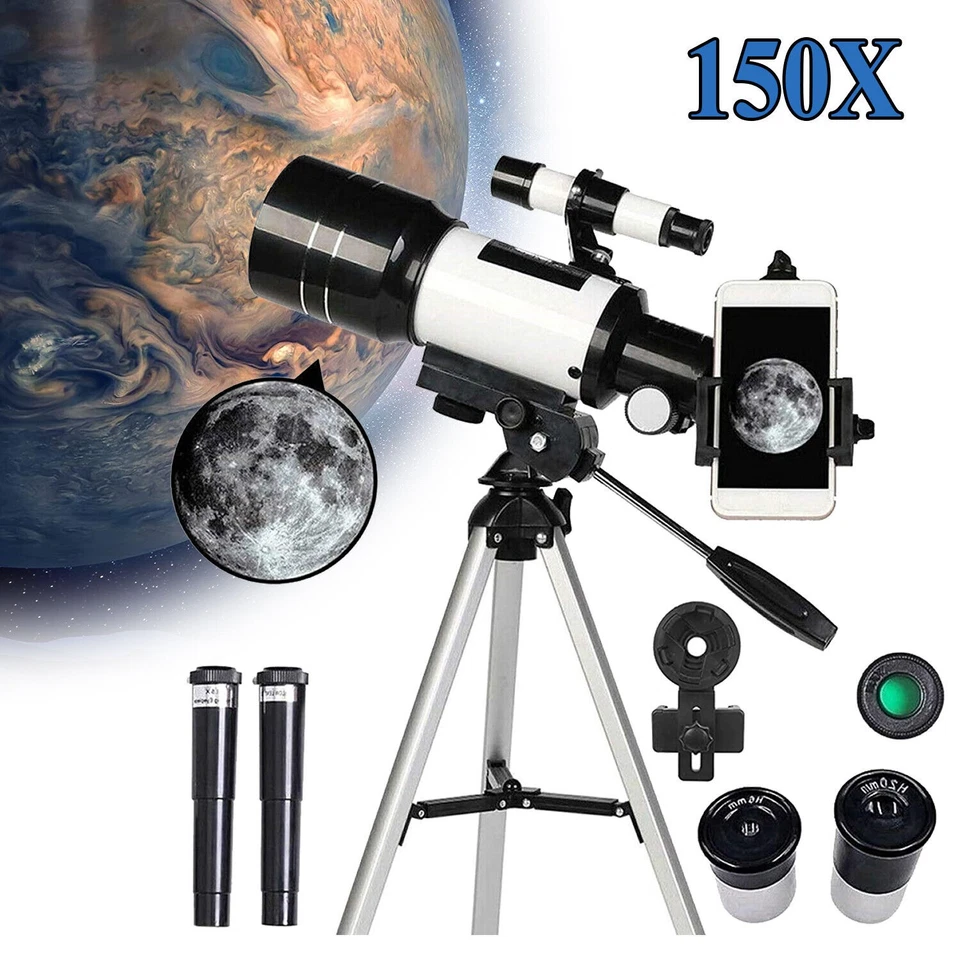 150X Astronomie Teleskop Refraktor Teleskope mit Stativ Fernrohr Kinder Anfänger - Bild 2 von 4