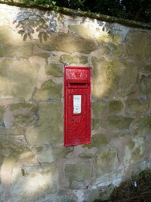 Photo 12x8 Victorian wallbox in Rhosymadoc Rhos y madoc Situated at the ro c2017