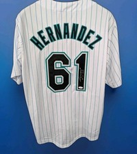 Livan Hernandez Signed Florida Marlins Jersey AUTO JSA COA Sz XL 