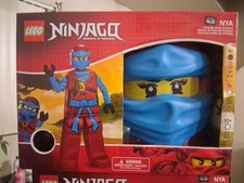 Costume Lego Ninjago Ninja Blue Girl Dress up New in box Mask gloves cape 4-6