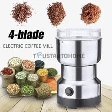 🔥Electric Coffee Bean Grinder Nut Seed Herb Grind Spice Crusher Mill Blender US