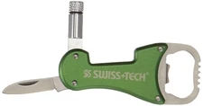 SWISS+TECH ST60319 3-in-1 Bottle Opener Multi-Tool with Knife and LED