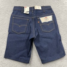 Vtg Levis Denim Shorts Men 31 Blue 684-0217 Dark Wash Cut Off Dead Stock 80s USA