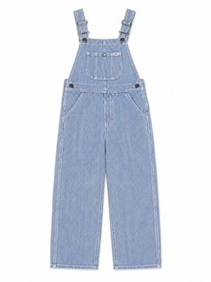 KEY Hickory Stripe Railroad Overalls Youth Size 7 Vintage Style
