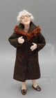 Vtg OOAK Porcelain Elderly Lady Character Doll Artisan Dollhouse Miniature 1:12 — photo 3