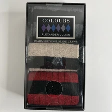 Colours by Alexander Julian Cashmere Wool Blend Crew Socks 3-Pack | Size 8-12 |