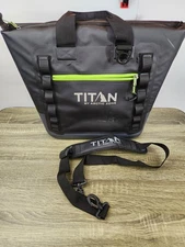 Titan by Artic Zone 30 Can, 20 Quart Welded Insulated Cooler Tote Black Outdoor