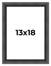 13x18 Frame Black Passaggi Solid Wood Picture Frame Width 1.5 Inches | Interior