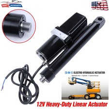 DC 12V Heavy Duty Linear Actuator Kit 8000N/1760lbs, 8" Stroke Length Black