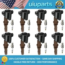 8X Ignition Coils and 8X Iridium Spark Plugs For Ford F150 4.6L 5.4L DG521 FD509