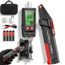 Circuit Breaker Finder with LCD Display, GFCI Outlet Tester, Circuit Tracer Tool