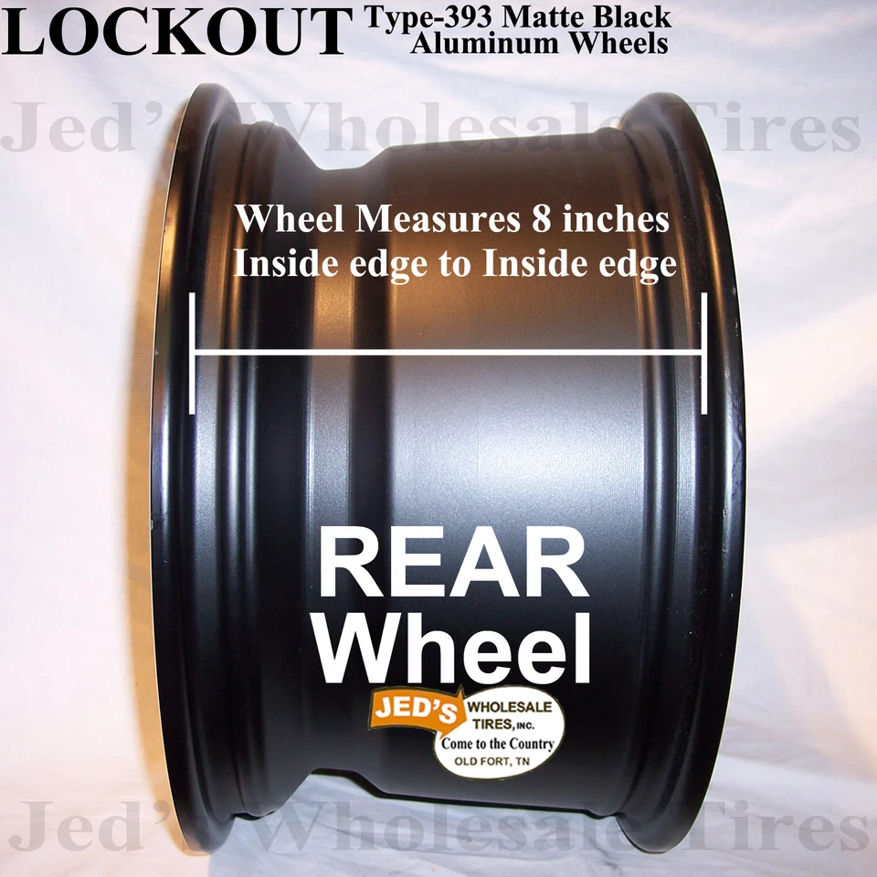 FOUR 12" Aluminum Rims Wheels some Yamaha Wolverine Grizzly Kodiak ATV with SRA Foto 4 de 4