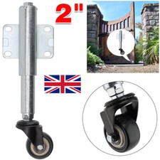 2in Gate Wheel PU Gate Caster Gate Wheel Spring Loaded Caster Heavy Duty 110lbs
