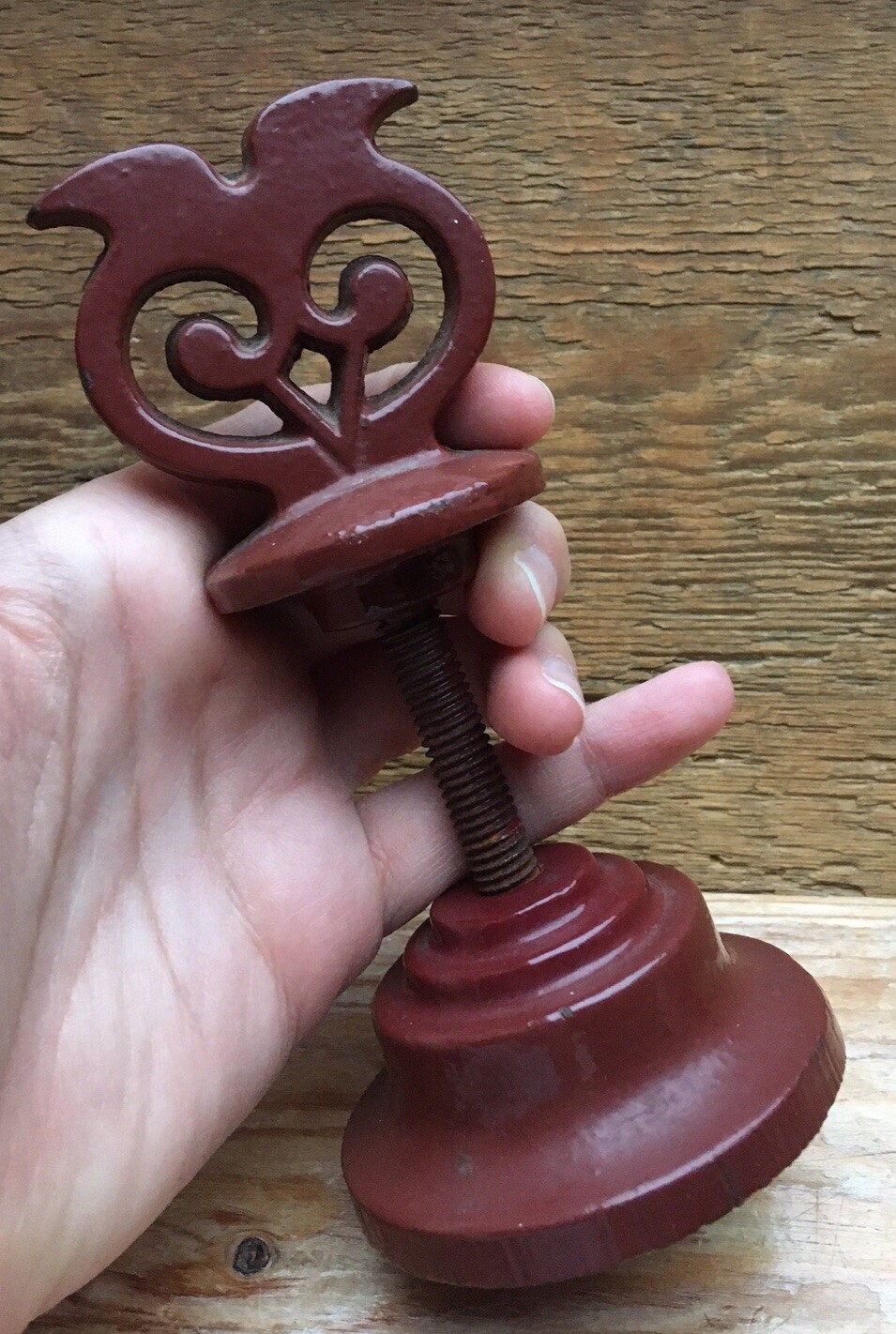 Vintage Cast Iron String Holder/Owl Design/R Welch Design/Victor, England/Red eBay