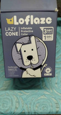Loflaze Lazy Cone Inflatable Donut Dog Neck Cone Collar - Medium. Open box.