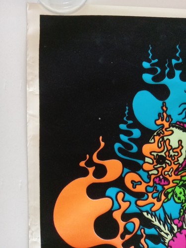 Póster original vintage Choke Attack Blacklight arte psicodélico fumeta - Imagen 2 de 6