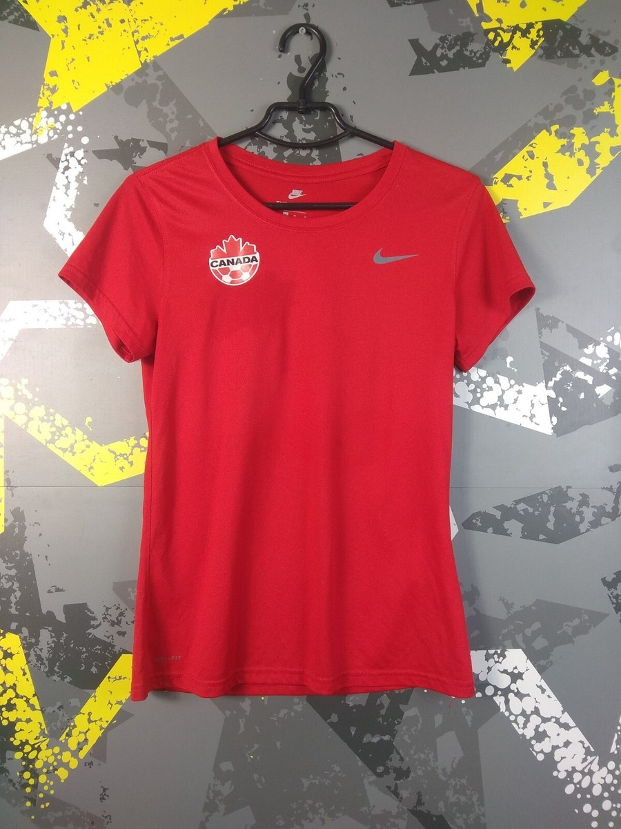 Canada Team Training Jersey Football Soccer Shirt Red Nike Woman