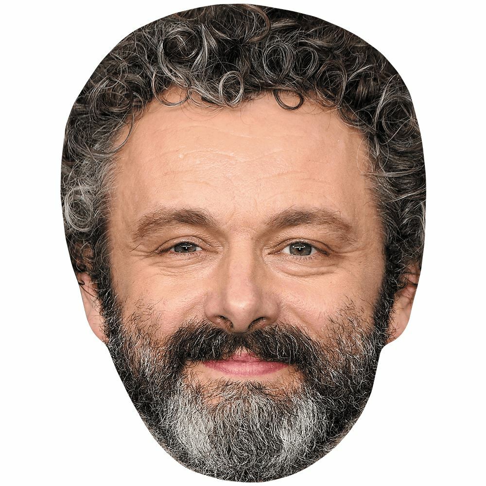Michael Sheen (Beard) Celebrity Mask, Flat Card Face