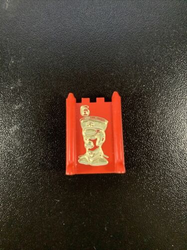 Vintage 1977 Stratego Red Lieutenant #6 Army Piece Board Game Replacement Piece - Picture 1 of 2