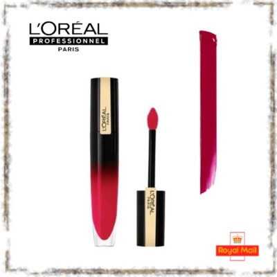 L'Oréal Brilliant Signature Lipgloss Be Powerful Pink Stick Lippenstift Lipgloss