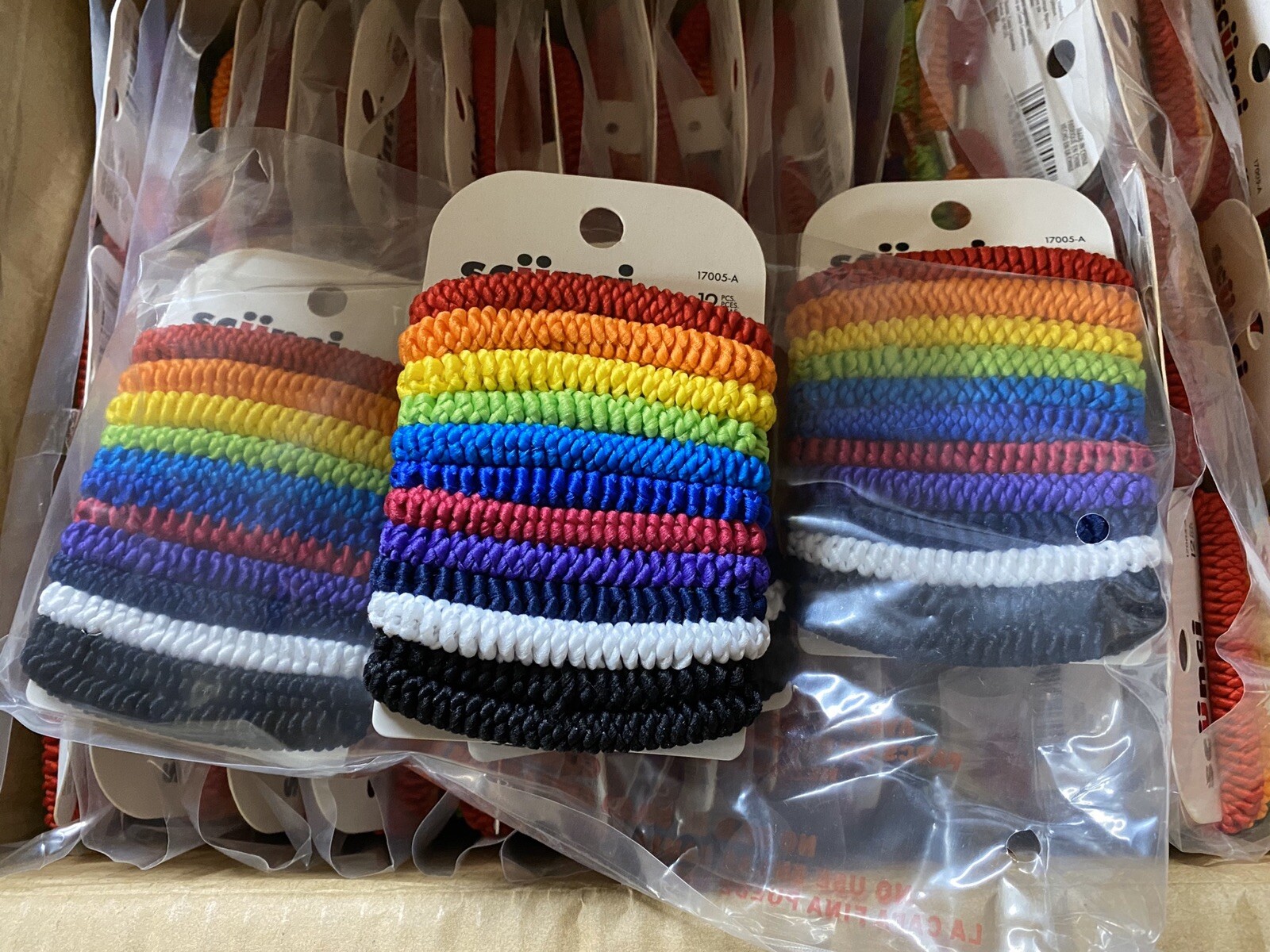 36 Scunci No Damage No Slip Grip Multicolor Rubber Hair Ties Ponytail