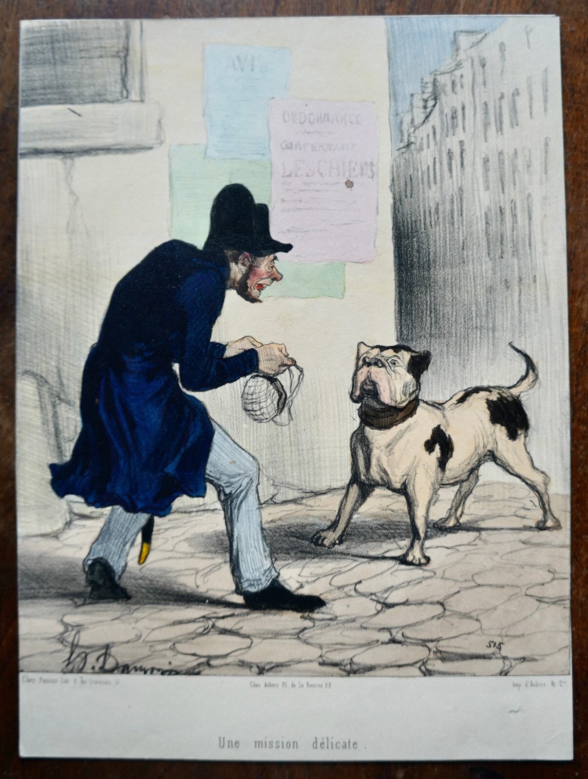 DAUMIER HONORE, REVUE CARICATURALE planche 37, LD1017,  1843 ,
