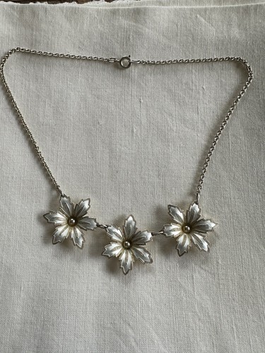 Collier Pendentif Vintage En Étain - Style Norvège Scandinavian, Années 70/80 | Modèle Estate 2069