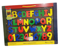 Melissa  Doug Magnetic Chalkboard  Dry-Erase Board - 36 Magnetic Letters