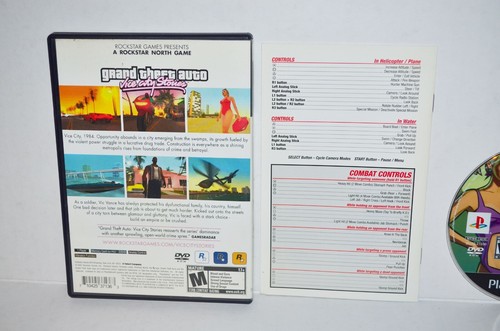 Grand Theft Auto: Vice City Stories (Sony PlayStation 2, 2007) GTA PS2 RARO🔥 - Foto 3 di 4