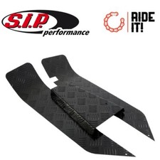 Set pedane in alluminio mandorlato SIP per Vespa PK50-125 - nere