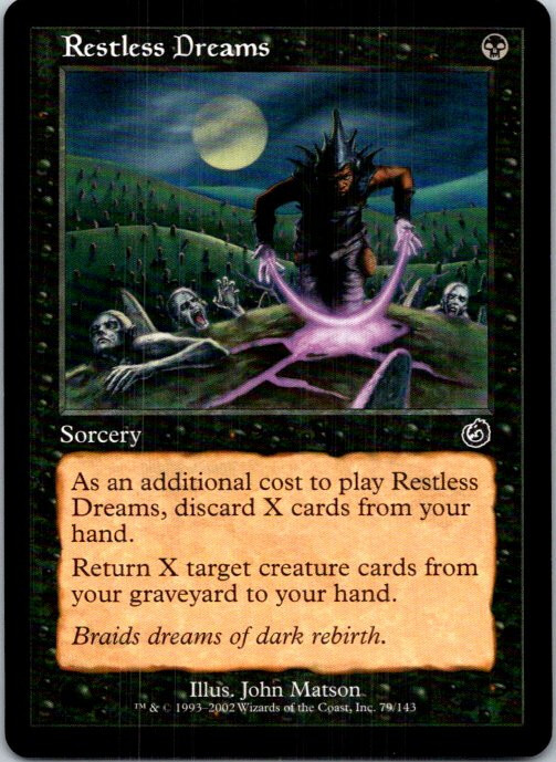 Restless Dreams Magic The Gathering Torment Near Mint