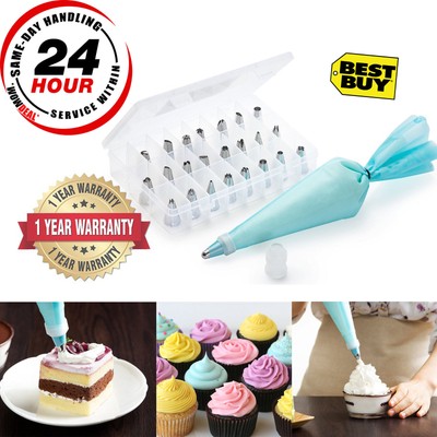 Professional Cake Decorating Tips Supplies Kit Piping Stainless
