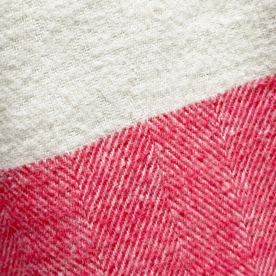 LANDS DOWNUNDER Sydney Stripe Pillow Cover Soft Ivory Pink Made In Italy 20x20 - Image 3 of 4