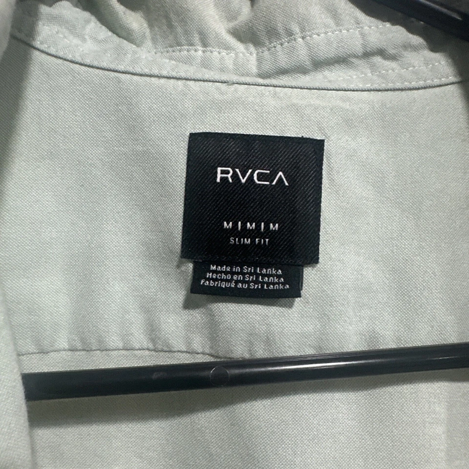 Camisa RVCA a granel (6 camisas) para hombre manga larga con botones calce ajustado talla M Foto 4 de 4