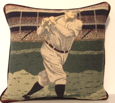 Baseball Greats -Vintage Babe Ruth Swinging For The Fences, Tapestry ...