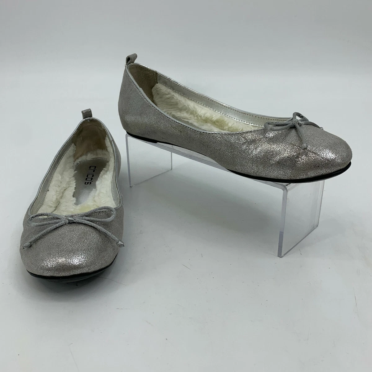 Silver flats hotsell size 8